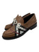 Burberry Shoe Size 39 Brown & Multi Leather Painted Loafer Slip On Loafers Brown & Multi / 39