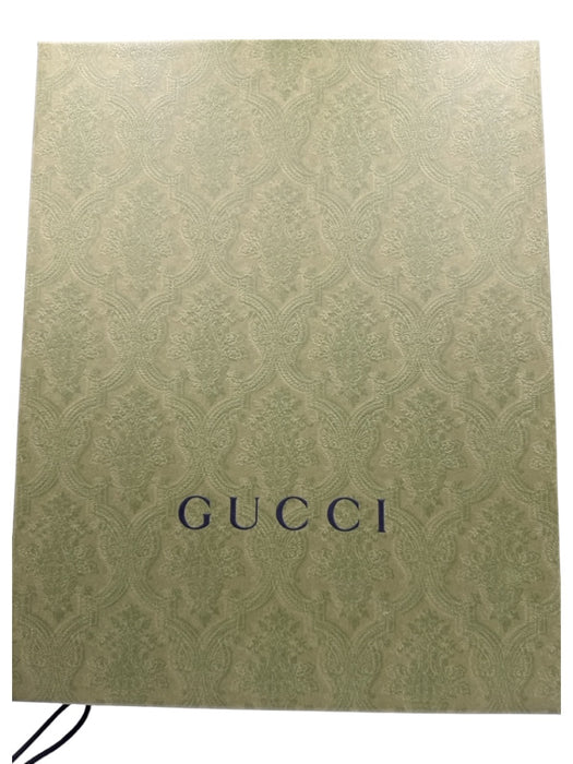 Gucci Shoe Size 6 Brown, Navy, White Leather & Synthetic Lace Up Sneakers Brown, Navy, White / 6