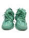 Balenciaga Shoe Size 37 Teal Blue Rubber & Leather Laces Chunky Sneakers Teal Blue / 37
