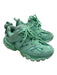Balenciaga Shoe Size 37 Teal Blue Rubber & Leather Laces Chunky Sneakers Teal Blue / 37