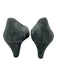 Vionic Shoe Size 7 Gray Leather Upper Suede Wedge Round Almond Toe Pumps Gray / 7
