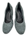 Vionic Shoe Size 7 Gray Leather Upper Suede Wedge Round Almond Toe Pumps Gray / 7