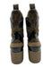 Louis Vuitton Shoe Size 37 Brown Leather & Coated Canvas Monogram Detail Boots Brown / 37