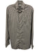 Peter Millar Size M White & Gray Nylon Plaid Button Down Men's Long Sleeve Shirt White & Gray / M