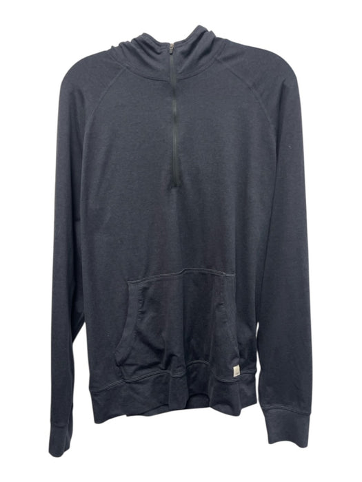 Vuori Size L Gray Polyester Solid Quarter Zip Men's Jacket Gray / L