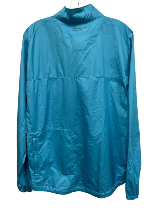 Peter Millar Size M Blue Polyethylene Solid Men's Jacket Blue / M