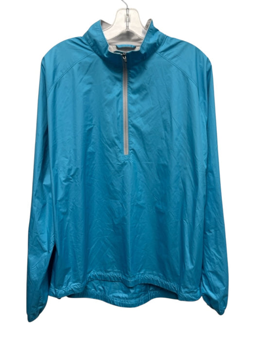 Peter Millar Size M Blue Polyethylene Solid Men's Jacket Blue / M