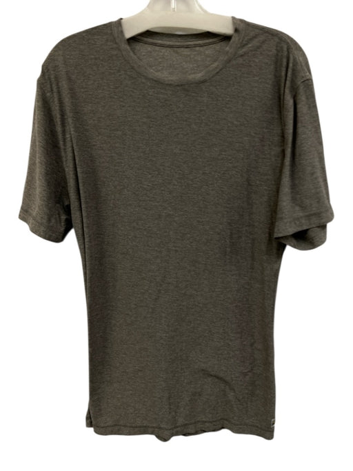 Vuori Size Est L Gray Synthetic Heathered Athletic T Shirt Men's Short Sleeve Gray / Est L