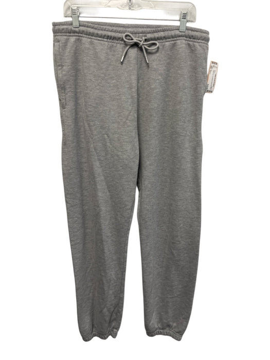 Alo Size Est L Gray Solid Sweatpant Men's Pants Gray / Est L