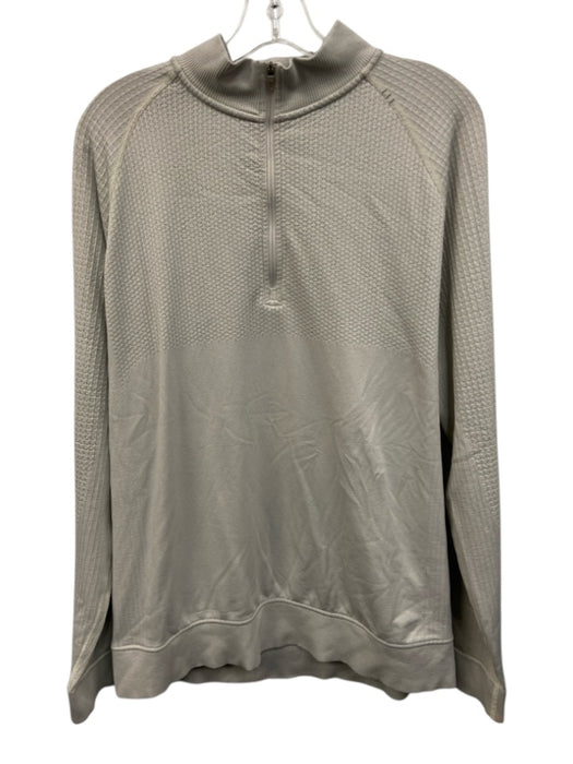 Lululemon Size Est L Light Gray Solid Quarter Zip Men's Jacket Light Gray / Est L