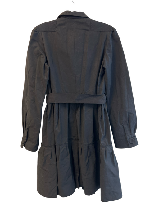 SONIA by Sonia Rykiel Size 38 Black Cotton Blend Collared Double Breast Jacket Black / 38