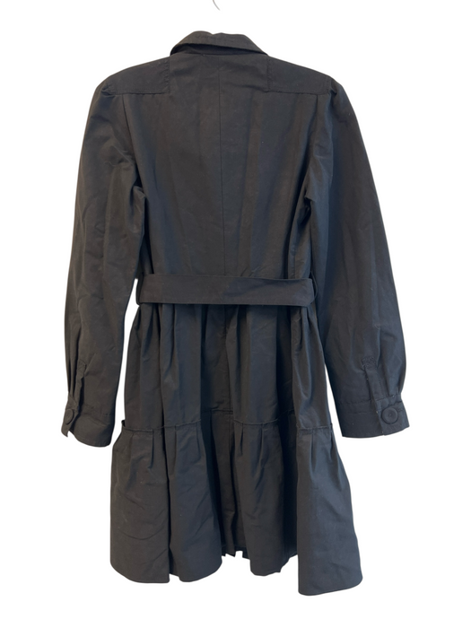 SONIA by Sonia Rykiel Size 38 Black Cotton Blend Collared Double Breast Jacket Black / 38