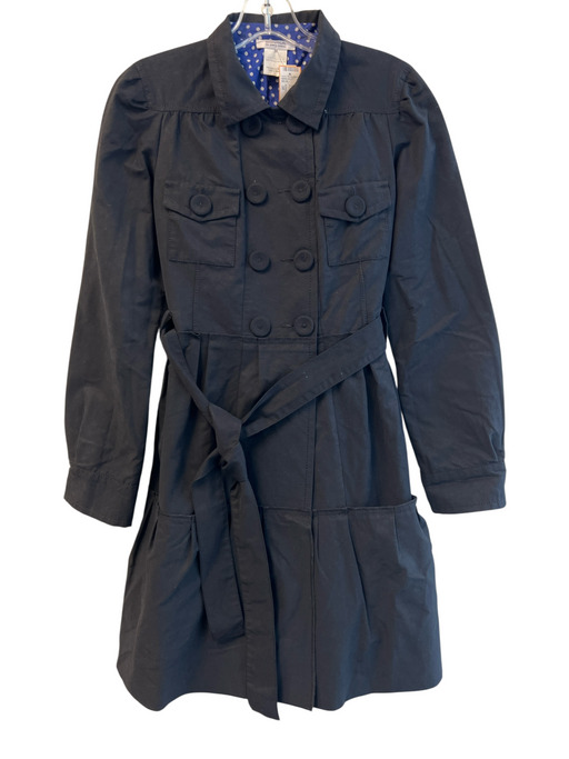 SONIA by Sonia Rykiel Size 38 Black Cotton Blend Collared Double Breast Jacket Black / 38