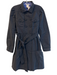 SONIA by Sonia Rykiel Size 38 Black Cotton Blend Collared Double Breast Jacket Black / 38