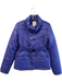 Diesel Size S Purple Nylon Standing Collar Asymetric Zip Long Sleeve Puffer Coat Purple / S