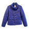 Diesel Size S Purple Nylon Standing Collar Asymetric Zip Long Sleeve Puffer Coat Purple / S