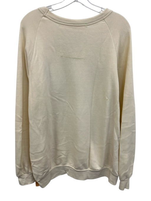 Aviator Nation Size XL Cream & Multi Polyester Blend Graphic Logo Sweater Cream & Multi / XL
