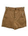 Everlane Size 2 Tan Brown Cotton Blend Denim High Waist Button & Zip Fly Shorts Tan Brown / 2