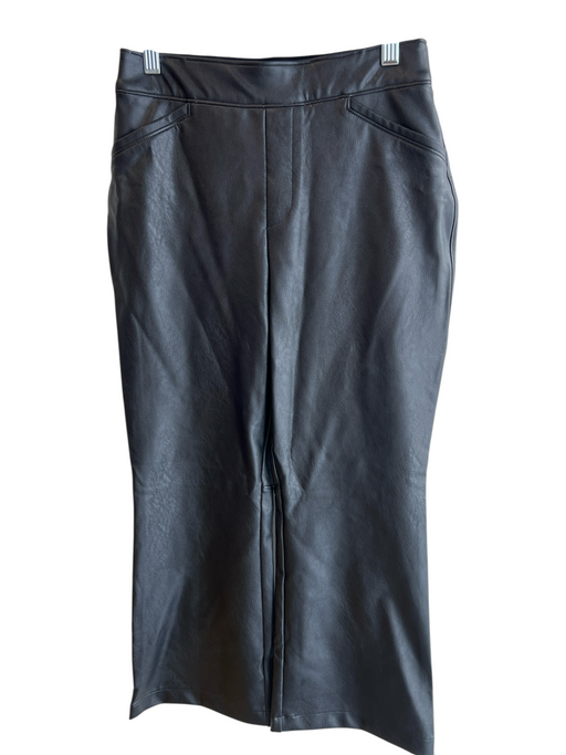 Spanx Size Medium Black Polyester Blend Stretch Waist Faux Pockets Pull On Pants Black / Medium