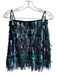 House of Harlow Size XS Iredescent Polyester Spangles Crop Top Mini Skirt Set Iredescent / XS