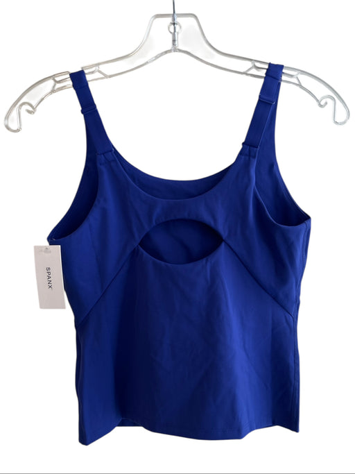 Spanx Size XS Royal Blue Nylon Blend Scoop Neck Adjustable Straps Athletic Top Royal Blue / XS