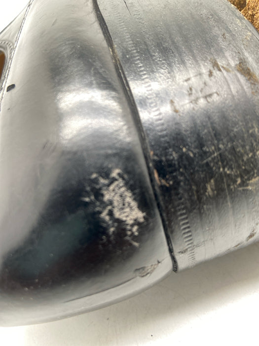 Gucci Shoe Size 44.5 Black Leather Solid Lace Up Brogue Men's Shoes