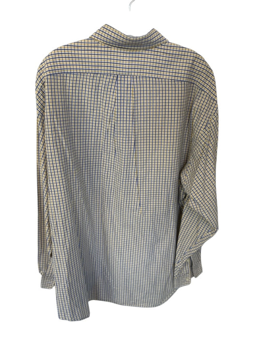 Ralph Lauren Size XL Yellow & Blue Cotton Plaid Button Up Men's Shirt Yellow & Blue / XL