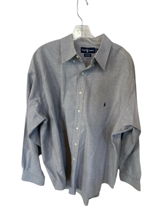 Ralph Lauren Size XL Gray Cotton Button Up Men's Shirt Gray / XL