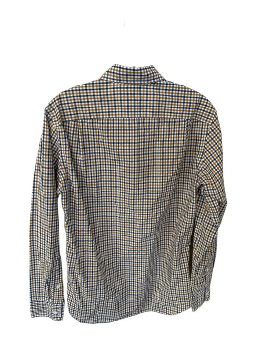 J Crew NWT Size S Orange & Blue Cotton Plaid Button Up Men's Shirt Orange & Blue / S