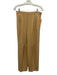 St John Collection Size 8 Yellow Beige Wool & Rayon Elastic Waist Wide Leg Pants Yellow Beige / 8