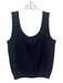 St John Basics Size S Navy Blue Wool & Rayon Sleeveless Scoop Neck Knit Top Navy Blue / S