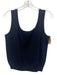 St John Basics Size S Navy Blue Wool & Rayon Sleeveless Scoop Neck Knit Top Navy Blue / S