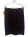 St John Collection Size 10 Dark Brown Wool & Rayon Elastic Waist Knit Skirt Dark Brown / 10