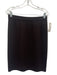 St John Collection Size 10 Dark Brown Wool & Rayon Elastic Waist Knit Skirt Dark Brown / 10