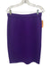 St John Collection Size 8 Purple Wool & Rayon Elastic Waist Knit Skirt Purple / 8