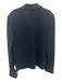 St John Collection Size 8 Navy Blue Wool & Rayon Gold Buttons Collar Jacket Navy Blue / 8