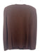 St John Collection Size 8 Brown Wool & Rayon Shoulder Pads Zip Up Jacket Brown / 8