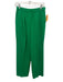 St John Collection Size 10 Kelly Green Wool & Rayon Elastic Waist Knit Pants Kelly Green / 10