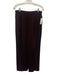 St John Collection Size 10 Dark Brown Wool & Rayon Elastic Waist Wide Leg Pants Dark Brown / 10