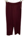 St John Basics Size M Burgundy Red Wool & Rayon Sleeveless Mock Neck Knit Top Burgundy Red / M
