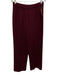 St John Basics Size M Burgundy Red Wool & Rayon Sleeveless Mock Neck Knit Top Burgundy Red / M