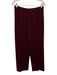 St John Basics Size M Burgundy Red Wool & Rayon Sleeveless Mock Neck Knit Top Burgundy Red / M