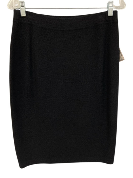 St John Collection Size 8 Black & White Wool & Rayon Stitch Detail Skirt Set Black & White / 8