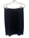 St John Evening Size 8 Black & Silver Wool & Rayon Faux Pearl Zip Up Skirt Set Black & Silver / 8