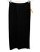 St John Basics Size M Black Wool & Rayon Sleeveless Mock Neck Knit Top Black / M