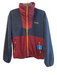 Columbia Size S Navy & Maroon Polyester Fleece Mock Neck Zip Front Jacket Navy & Maroon / S