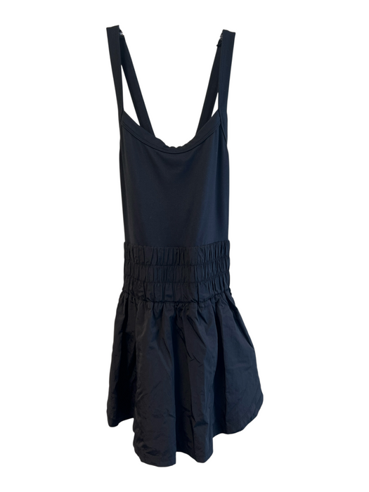 Free People Movement Size M Black Polyamide Scoop Neck Sleeveless Romper Black / M
