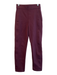 Spanx Size XS Burgundy Rayon Blend Elastic Waist Straight Leg Stretch Pants Burgundy / XS