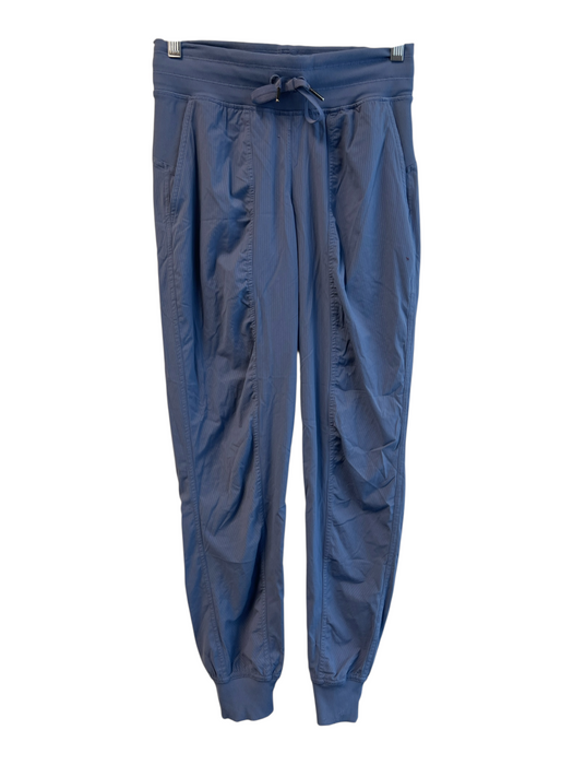 Lululemon Size Est 4 Blue No Fabric Tag Elastic Drawstring Pockets Jogger Pants Blue / Est 4