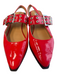 Steve Madden Shoe Size 7 Red Faux Leather Patent Pointed Toe Buckle Detail Shoes Red / 7